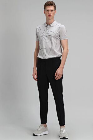 Karan Spor Polo Erkek Tişört Taş