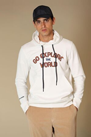 Lufian Erkek Charge Sweatshirt 6270049 Kırık Beyaz