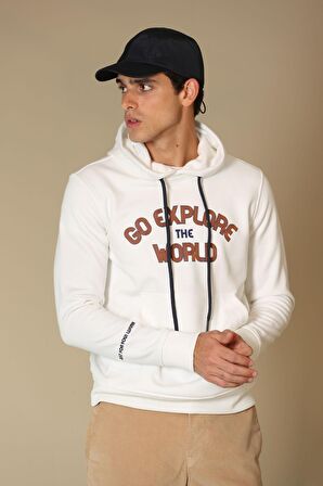 Lufian Erkek Charge Sweatshirt 6270049 Kırık Beyaz