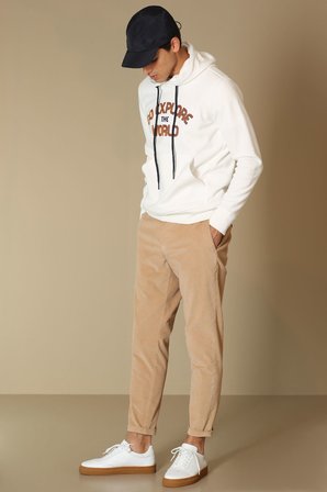 Charge Erkek Sweatshirt Kırık Beyaz