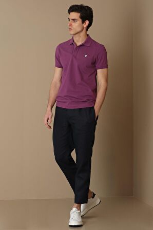 Lufian Erkek Laon Spor Polo Yaka T-Shirt 627111040091 Bordo