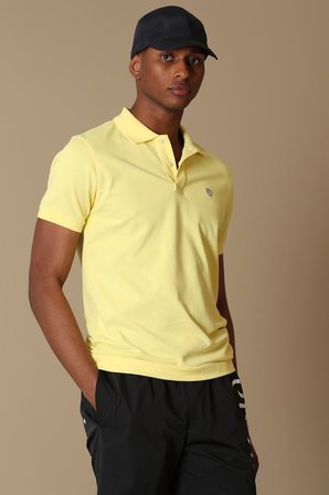 Laon Spor Polo Yaka Erkek Tişört Sarı