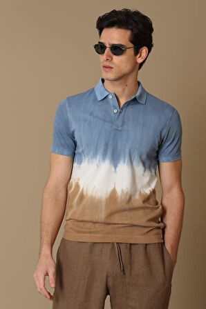 Lufian Erkek Kapar Spor Polo Yaka T-Shirt 627111040103 Vizon