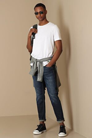Junya Erkek Basic Tişört Mürdüm
