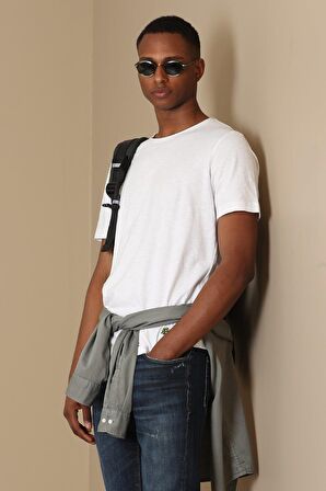 Junya Erkek Basic Tişört Mürdüm