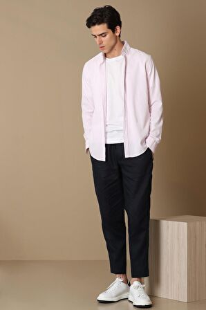 Lora Erkek Smart Gömlek Comfort Slim Fit Pembe