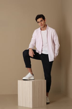 Lora Erkek Smart Gömlek Comfort Slim Fit Pembe