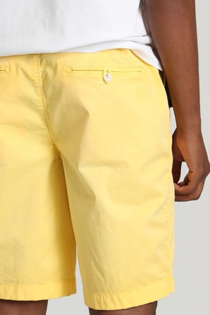Zegler Spor Erkek Chino Şort Slim Fit Sarı