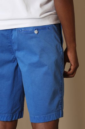 Zegler Spor Erkek Chino Şort Slim Fit Saks