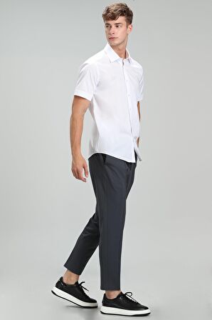 Arus Erkek Smart Gömlek Slim Fit Beyaz