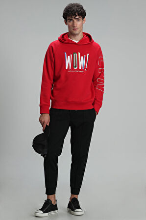 Lufian Erkek Harvey Sweatshirt 627112030082 Kırmızı
