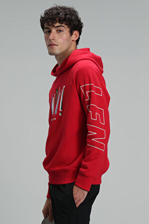 Lufian Erkek Harvey Sweatshirt 627112030082 Kırmızı