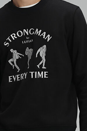 Lufian Erkek Edwın Sweatshirt 627112030076 Siyah