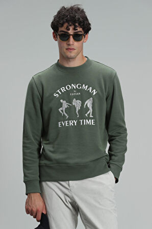 Lufian Erkek Edwın Sweatshirt 627112030076 Yeşil