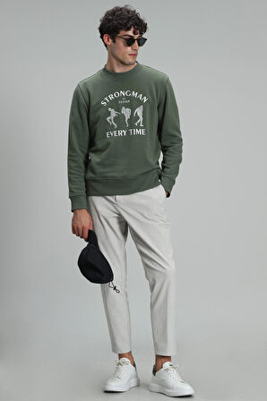 Lufian Erkek Edwın Sweatshirt 627112030076 Yeşil