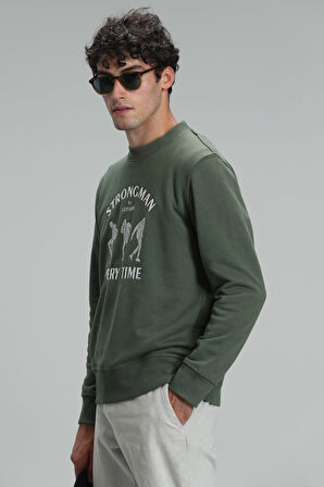 Lufian Erkek Edwın Sweatshirt 627112030076 Yeşil