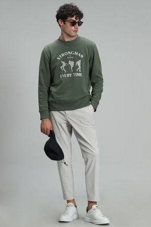 Edwın Erkek Sweatshirt Yeşil