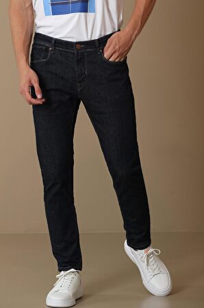 Carol Smart Jean Erkek Pantolon Slim Fit Koyu Mavi