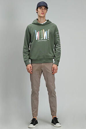 Lufian Erkek Harvey Sweatshirt 627112030082 Yeşil