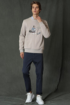 Lufian Erkek Helt Smart Chino Slim Fit Pantolon 627112190262 Lacivert