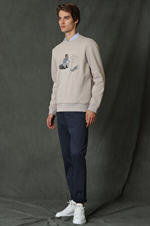 Lufian Erkek Helt Smart Chino Slim Fit Pantolon 627112190262 Lacivert