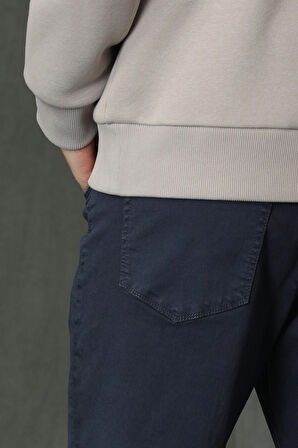 Lufian Erkek Helt Smart Chino Slim Fit Pantolon 627112190262 Lacivert