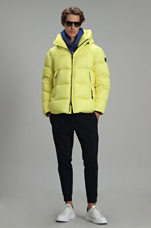 Tommy Kaz Tüyü Erkek Mont Sarı