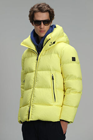 Tommy Kaz Tüyü Erkek Mont Sarı