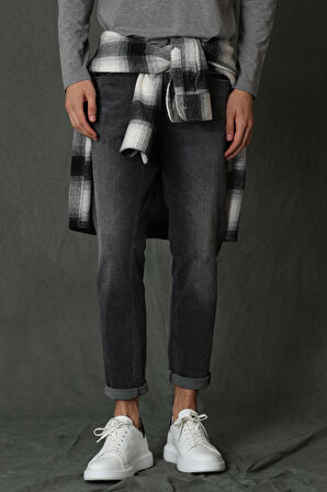 Donovan Smart Jean Erkek Pantolon Slim Fit Açık Gri