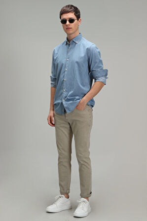 Helt Spor 5 Cep Erkek Pantolon Slim Fit Bej