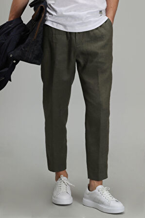 Karl Spor Erkek Chino Pantolon Tailored Fit Yeşil