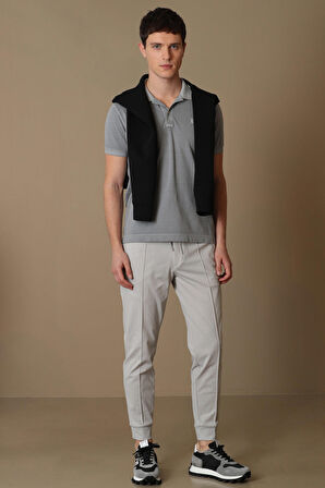 Pito Jogger Pantolon Tailored Fit Taş