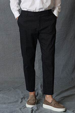 Brad Smart Erkek Chino Pantolon Tailored Fit Lacivert