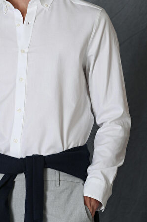 Daniel Erkek Smart Gömlek Slim Fit Beyaz