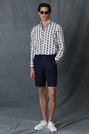 Cemer Erkek Smart Gömlek Comfort Slim Fit Beyaz