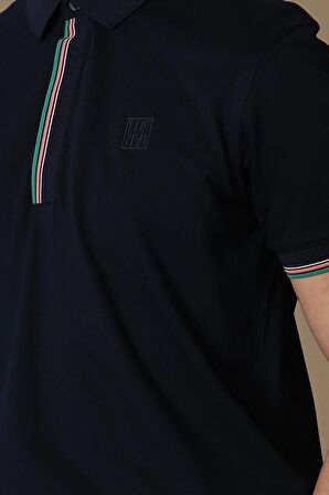 Polo Yaka Lacivert Erkek T-shirt 111040140