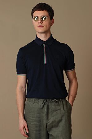 Polo Yaka Lacivert Erkek T-shirt 111040140