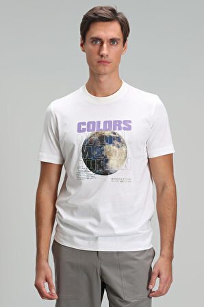 Ash Modern Grafik T- Shirt Beyaz