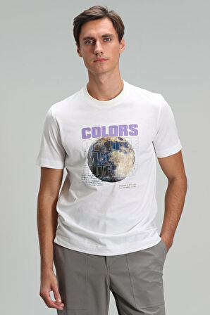Ash Modern Grafik T- Shirt Beyaz