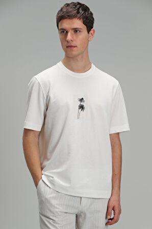 Bart Modern Grafik T- Shirt Beyaz