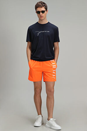 Stewart Modern Grafik T- Shirt Lacivert