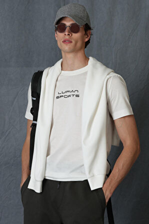 Tony Modern Grafik T- Shirt Beyaz