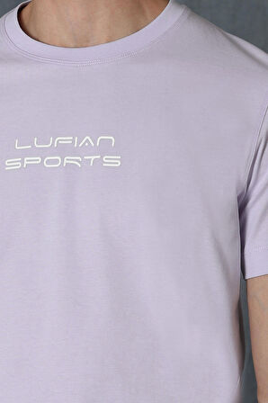Tony Modern Grafik T- Shirt Lila