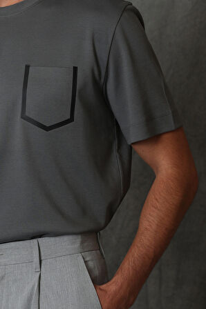 Sırıus Modern Grafik T- Shirt Yeşil