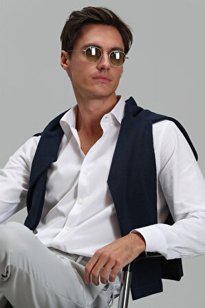 Arkıtel Erkek Smart Gömlek Comfort Slim Fit Beyaz