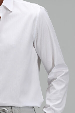 Arkıtel Erkek Smart Gömlek Comfort Slim Fit Beyaz