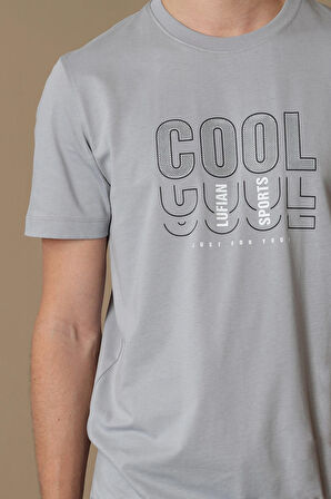 Maya Modern Grafik T- Shirt Gri