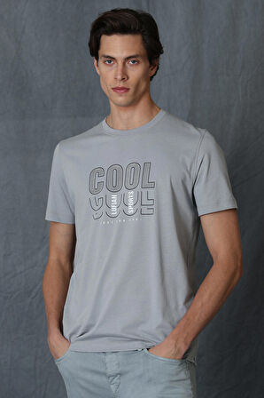 Maya Modern Grafik T- Shirt Gri