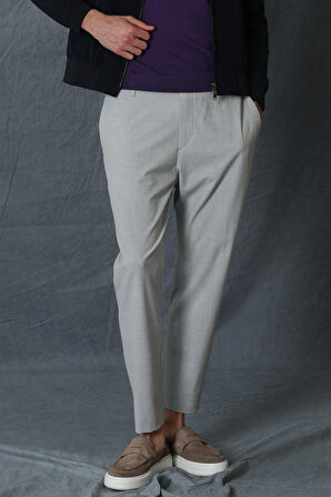 Hery Smart Erkek Chino Pantolon Slim Fit Açık Gri