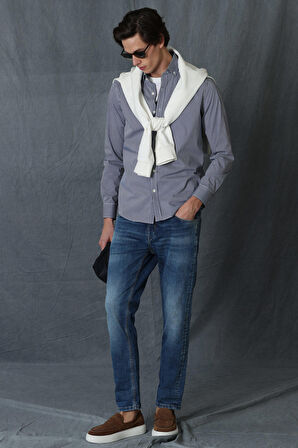 Davıd Smart Jean Erkek Pantolon Slim Fit Mavi